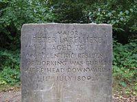 Major Peter Labellière's grave stone